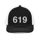 619 San Diego CA Area Code Richardson Trucker Hat