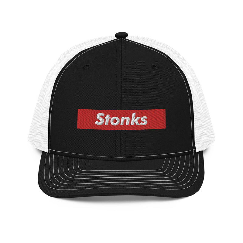 Stonks Box Logo Richardson Trucker Hat