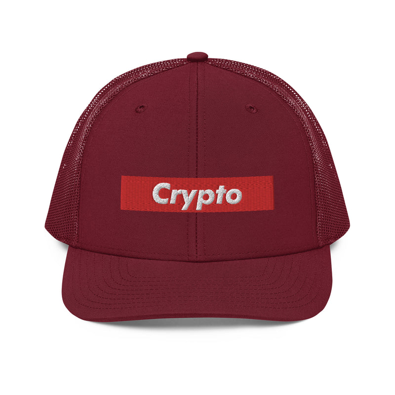 Crypto Box Logo Richardson Trucker Hat