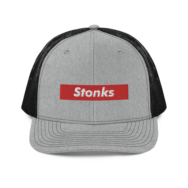 Stonks Box Logo Richardson Trucker Hat