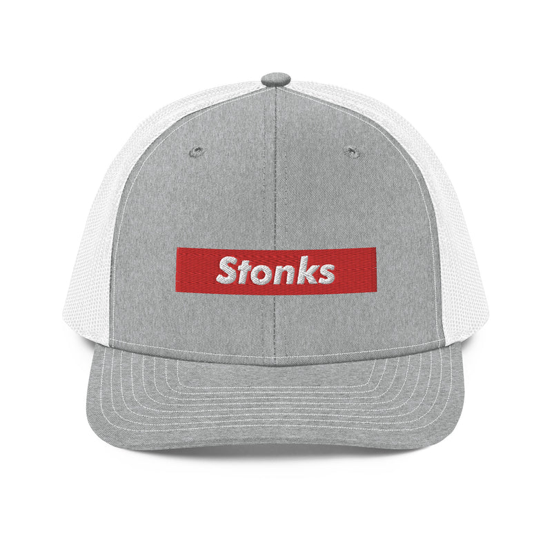 Stonks Box Logo Richardson Trucker Hat