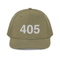 405 Oklahoma Area Code Richardson Trucker Hat