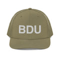 BDU Boulder Airport Code Richardson Trucker Hat