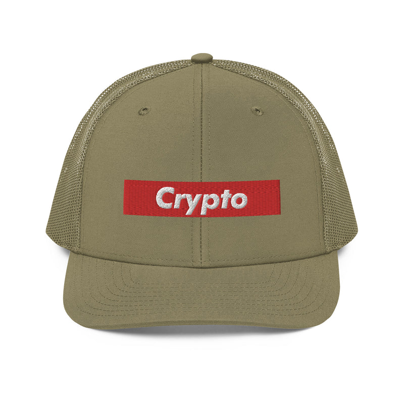 Crypto Box Logo Richardson Trucker Hat