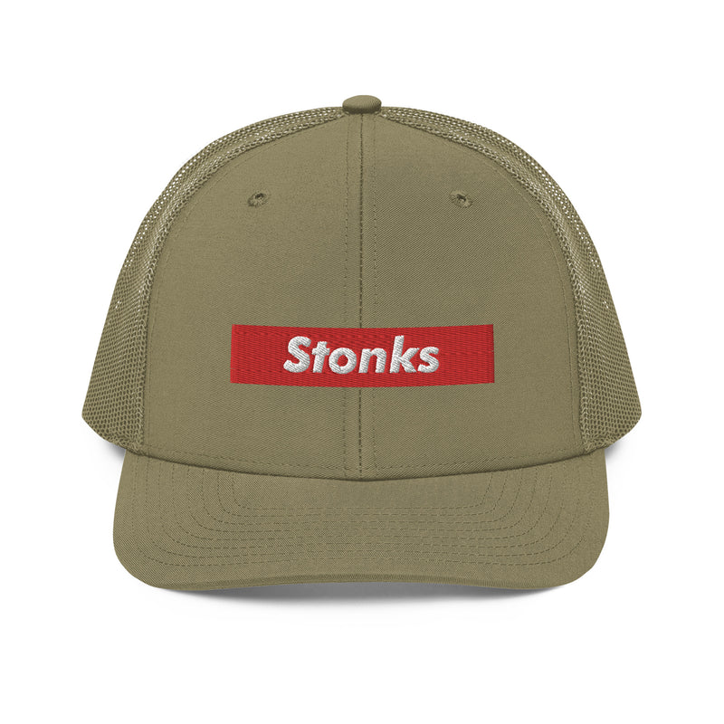 Stonks Box Logo Richardson Trucker Hat