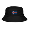 Iceland Flag Terry Cloth Bucket Hat