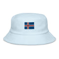 Iceland Flag Terry Cloth Bucket Hat