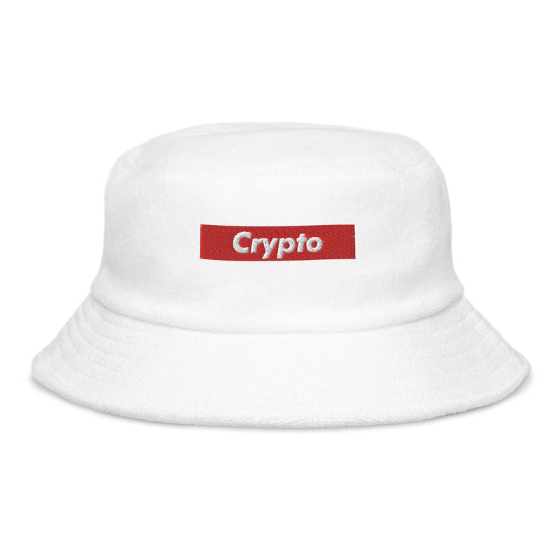 Crypto Box Logo Terry Cloth Bucket Hat