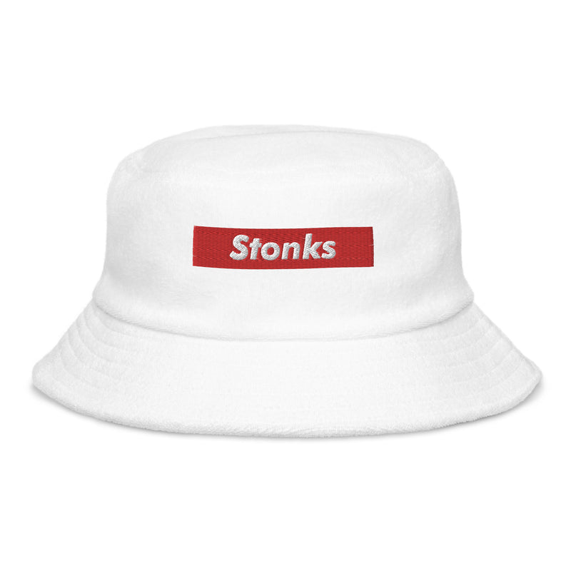Stonks Box Logo Terry Cloth Bucket Hat