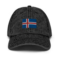 Iceland Flag Faded Dad Hat