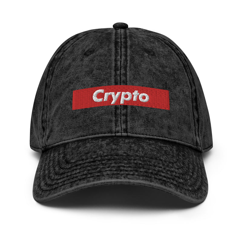 Crypto Box Logo Faded Dad Hat