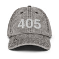 405 Oklahoma Area Code Faded Dad hat