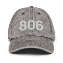 806 Texas Panhandle Area Code Faded Dad Hat