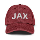 JAX Jacksonville Airport Code Faded Dad Hat