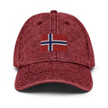 Norway Flag Faded Dad Hat