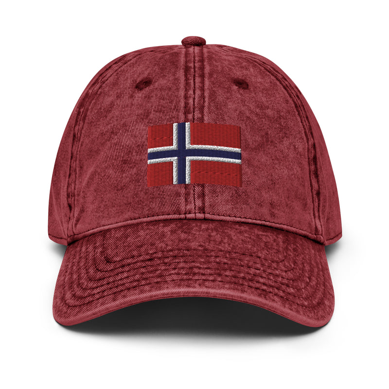 Norway Flag Faded Dad Hat