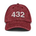 432 West Texas Area Code Faded Dad Hat