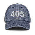 405 Oklahoma Area Code Faded Dad hat