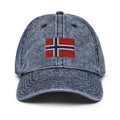 Norway Flag Faded Dad Hat