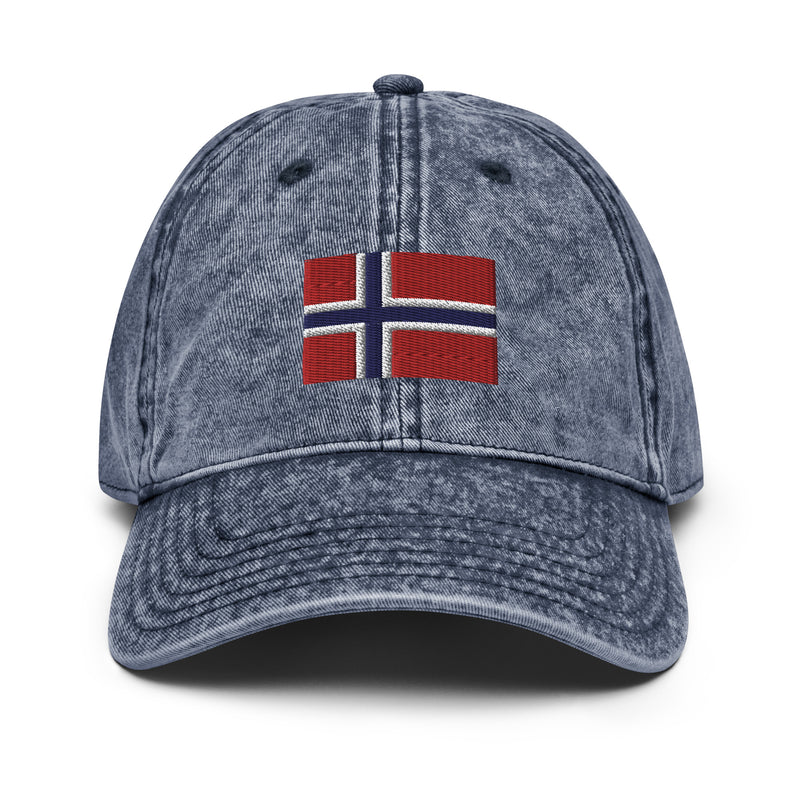 Norway Flag Faded Dad Hat