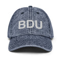 BDU Boulder Airport Code Faded Dad Hat