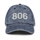 806 Texas Panhandle Area Code Faded Dad Hat
