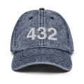 432 West Texas Area Code Faded Dad Hat