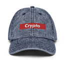 Crypto Box Logo Faded Dad Hat