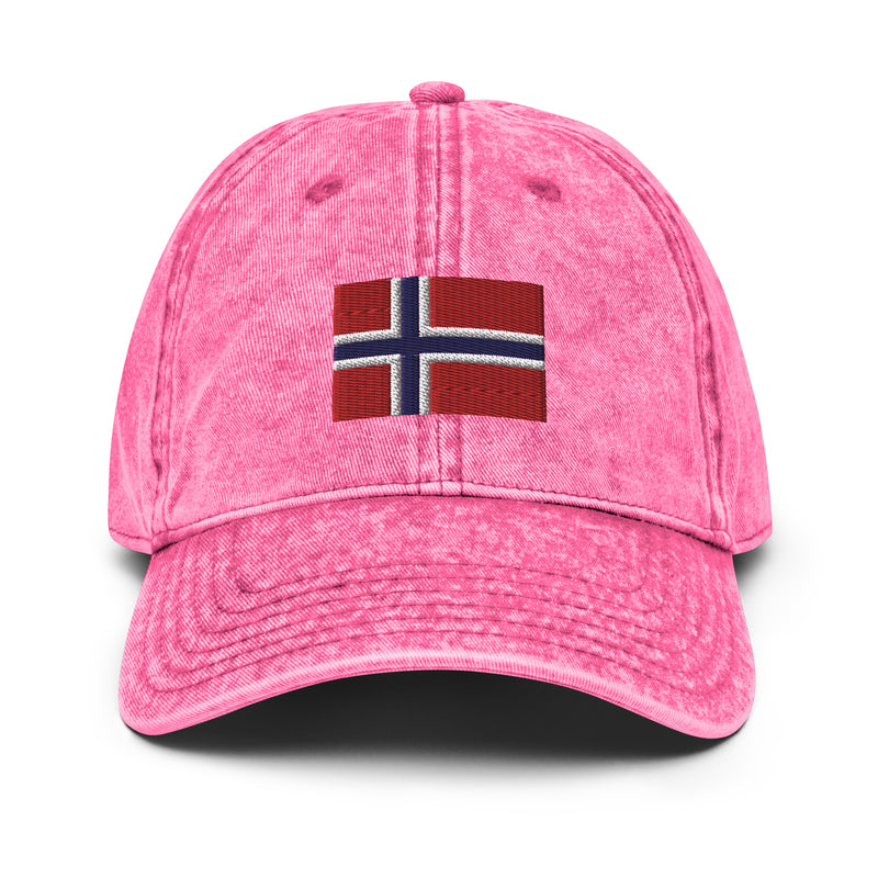 Norway Flag Faded Dad Hat
