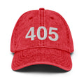 405 Oklahoma Area Code Faded Dad hat