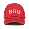 BDU Boulder Airport Code Faded Dad Hat