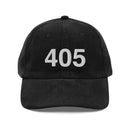 405 Oklahoma Area Code Corduroy Hat
