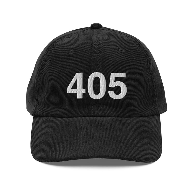 405 Oklahoma Area Code Corduroy Hat