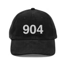 904 Jacksonville Area Code Corduroy Hat