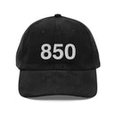 850 Florida Panhandle Area Code Corduroy Hat