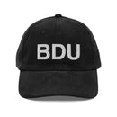 BDU Boulder Airport Code Corduroy Hat