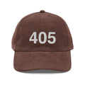 405 Oklahoma Area Code Corduroy Hat
