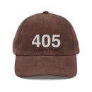 405 Oklahoma Area Code Corduroy Hat