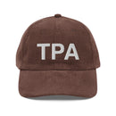 TPA Tampa Bay Airport Code Corduroy Hat