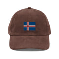 Iceland Flag Corduroy Hat