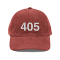 405 Oklahoma Area Code Corduroy Hat