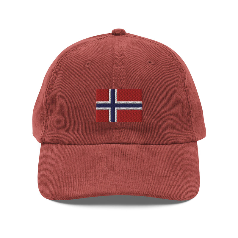 Norway Flag Corduroy Hat