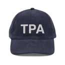 TPA Tampa Bay Airport Code Corduroy Hat