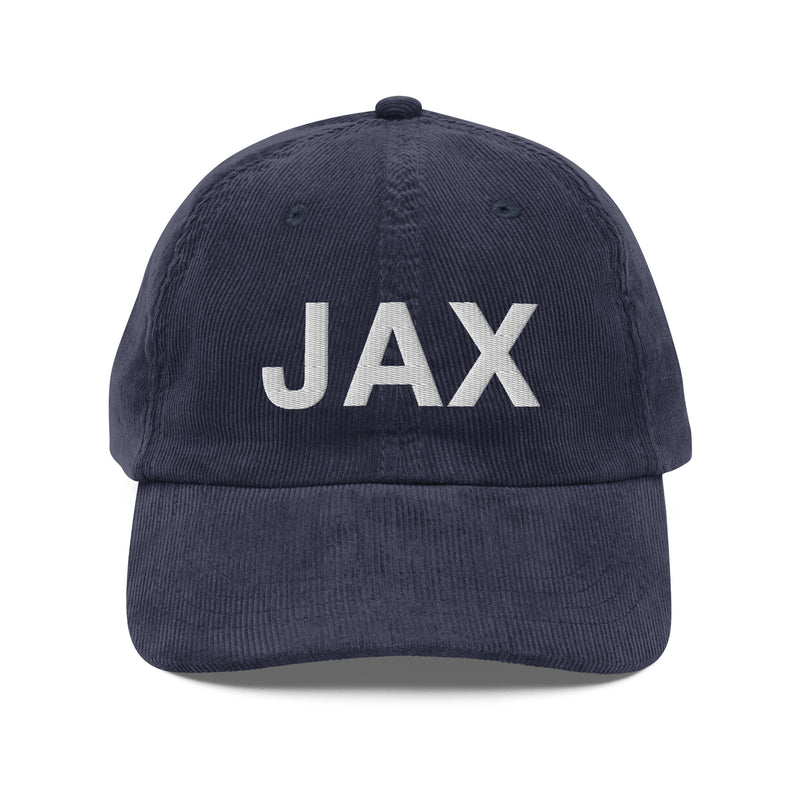 JAX Jacksonville Airport Code Corduroy Hat