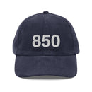 850 Florida Panhandle Area Code Corduroy Hat