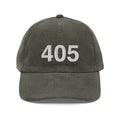 405 Oklahoma Area Code Corduroy Hat