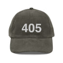 405 Oklahoma Area Code Corduroy Hat
