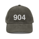 904 Jacksonville Area Code Corduroy Hat