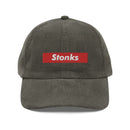 Stonks Box Logo Corduroy Hat