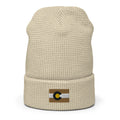 Black & Gold Boulder Colorado Waffle Beanie